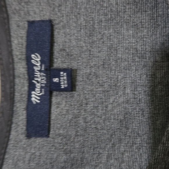 Madewell Gray Ponte Screenplay Dress - Picture 2 of 5